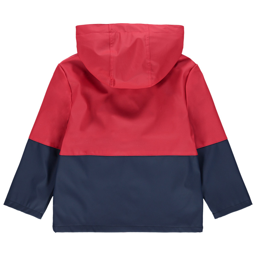 Coupe-vent bicolore en gomme print Spiderman 