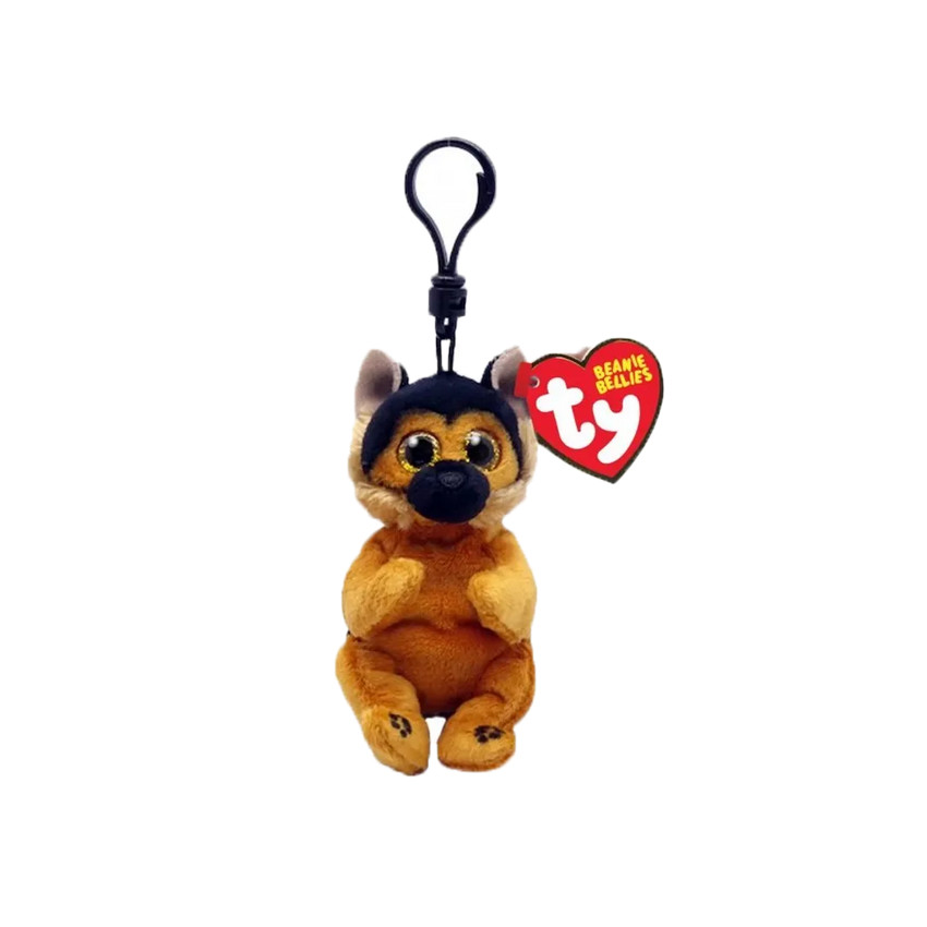 Peluche Beanie Bellies clip Ace le chien 