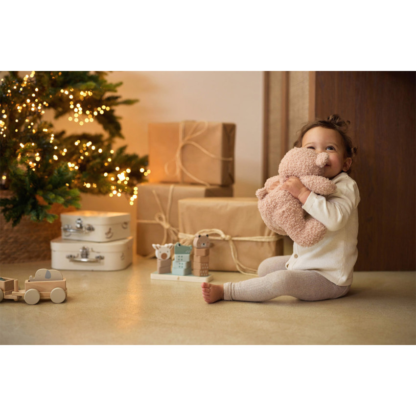 Peluche Ours en bouclettes Teddy Bear wild rose 