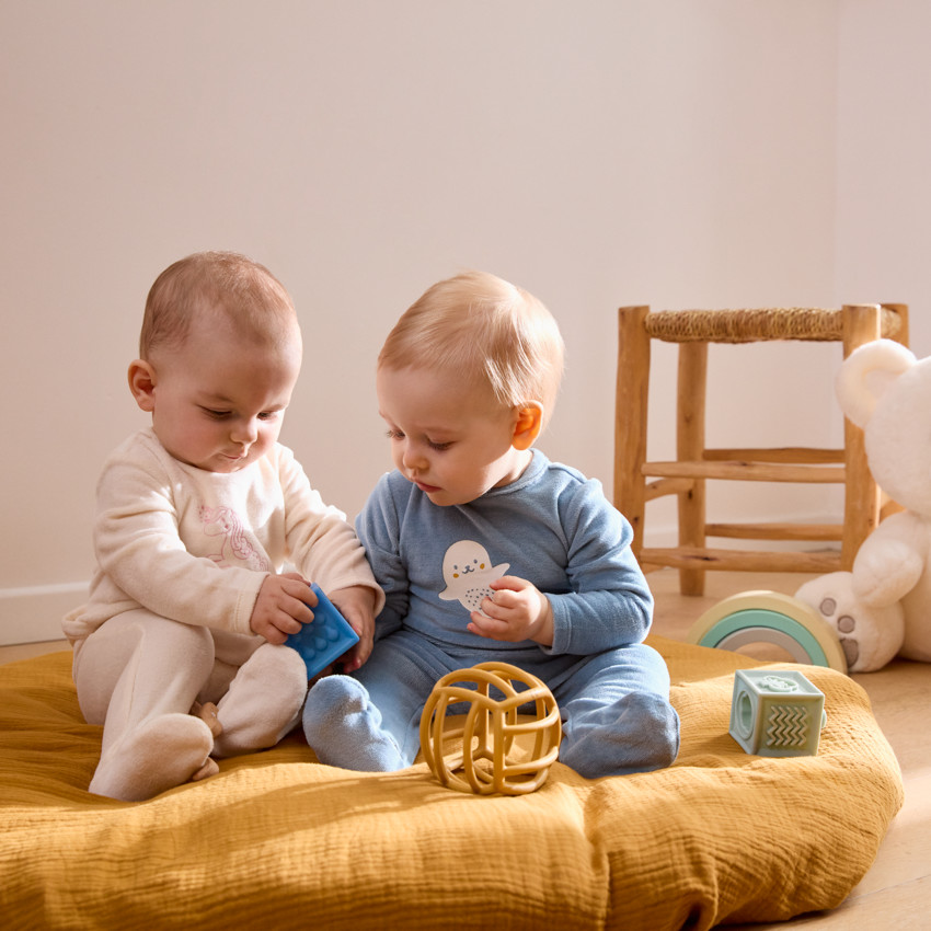 Dors-bien en velours printé pour bébé garçon 