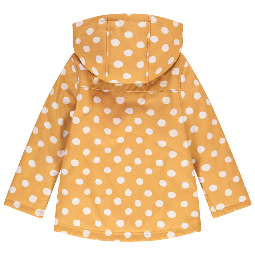 Parka gomme à pois avec doublure en sherpa pour fille 