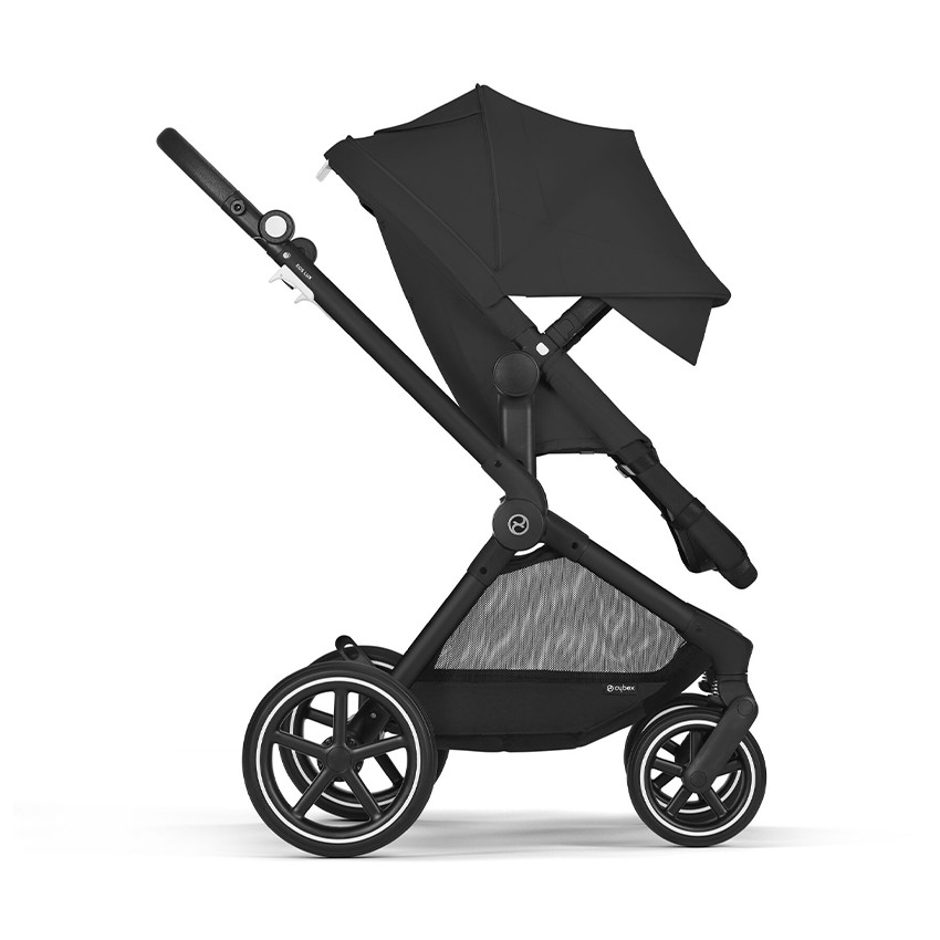 Poussette 2 en 1 convertible Eos Lux black/moon black 