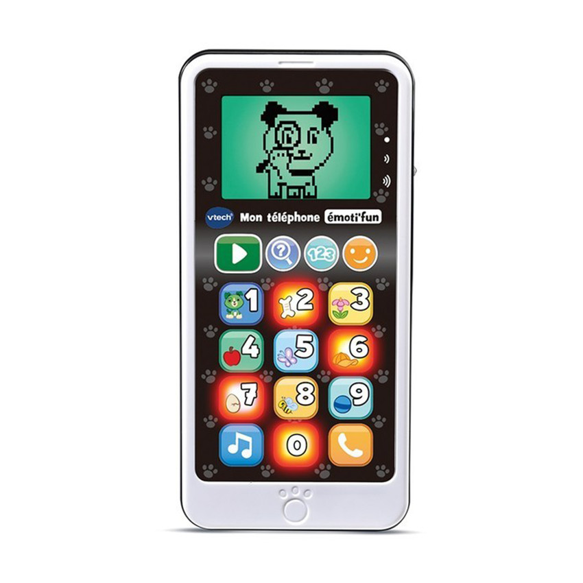 Téléphone Emoti-Fun - Noir / Blanc  