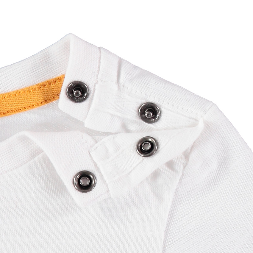 T-shirt manches longues en coton bio broderie Batman 