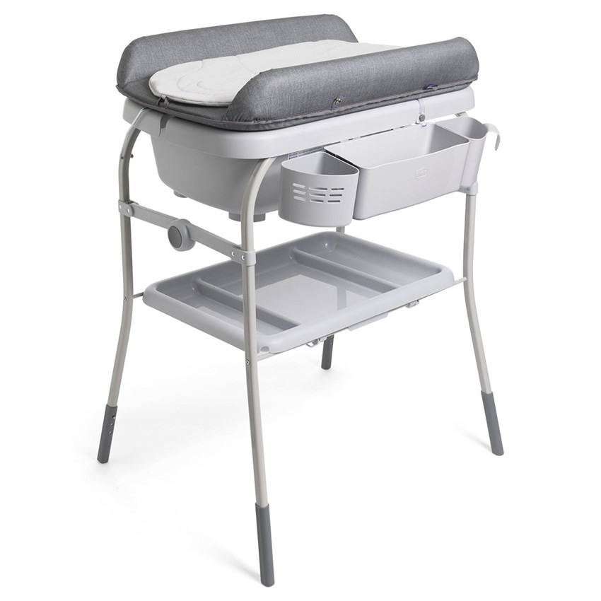 Baignoire avec table de change Cuddle & Bubble graphite melange - Gris (Chicco) - Image 1
