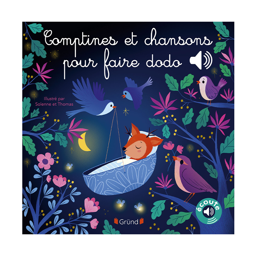 Livre sonore "Comptines et chansons pour faire dodo" 