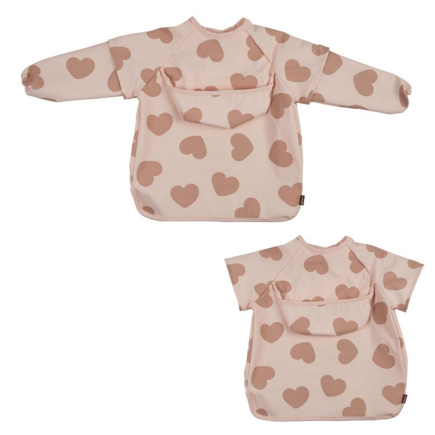 Bavoir tablier à manches amovibles 2-en-1 6m+ BigLove - Beige (Béaba) - Image 6