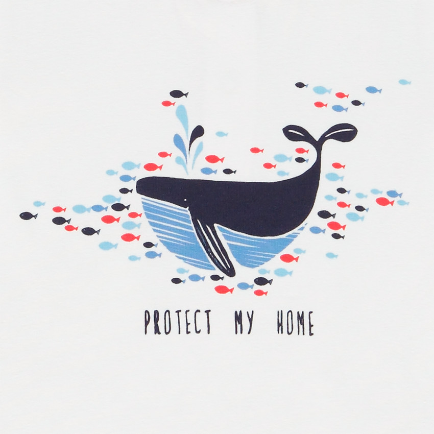 Ensemble de plage t-shirt et short motif baleine pour bébé garçon 