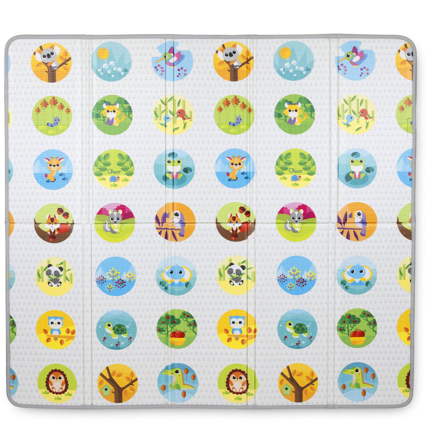 Tapis d'éveil XXL pliable et réversible 200 x 180 cm 