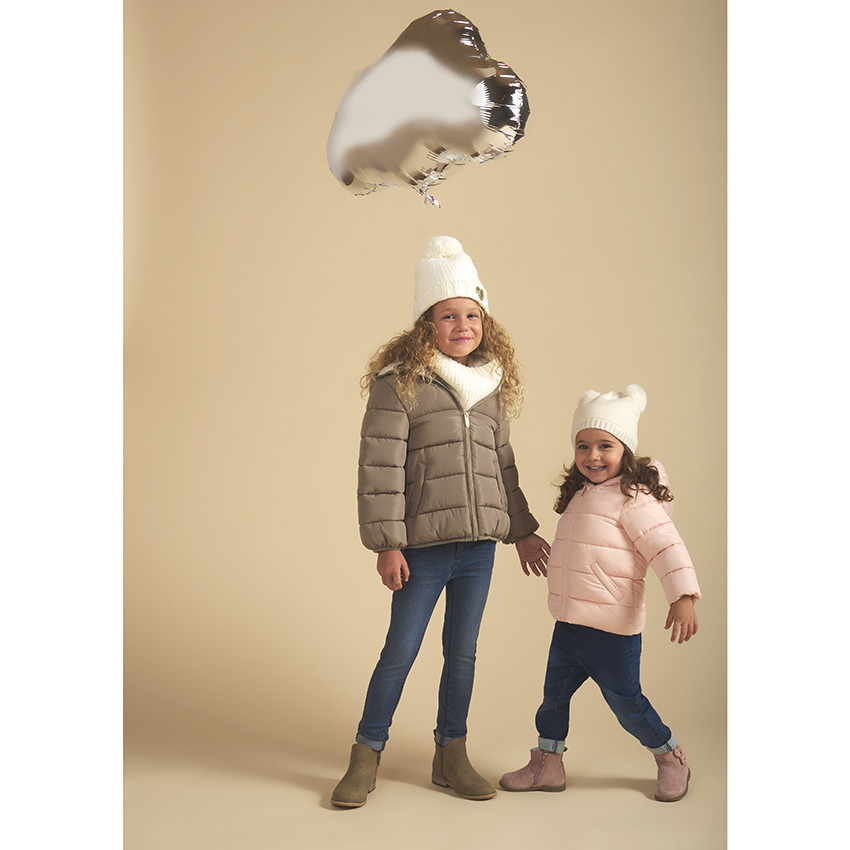 Ensemble bonnet et snood en tricot pour enfant fille 