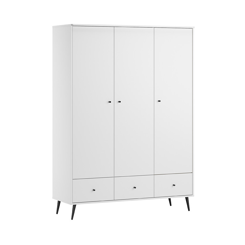 Armoire 3 portes Blanca blanc 