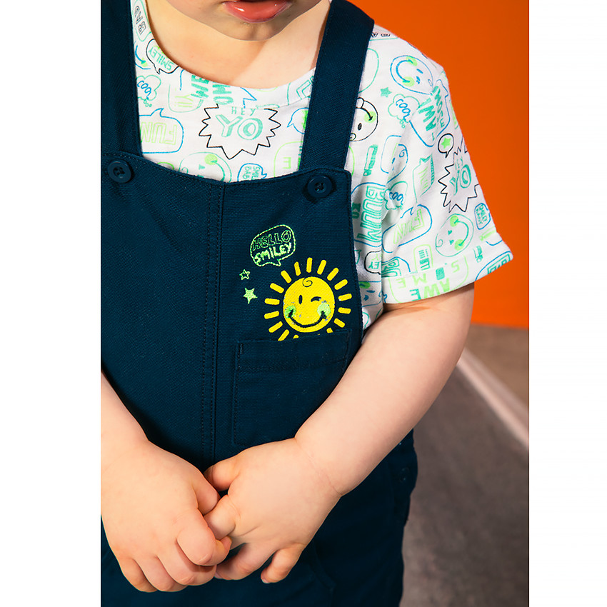 T-shirt en coton Smiley Baby pour bébé garçon 