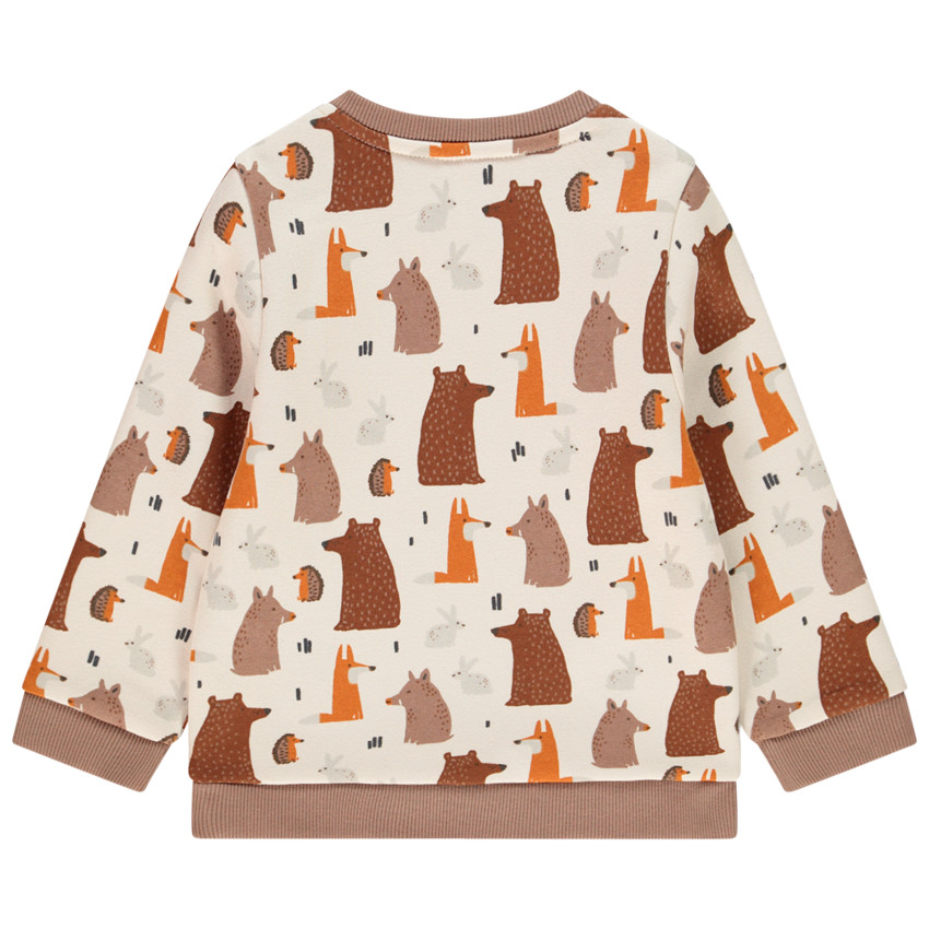 Sweat en molleton à animaux printés pour bébé garçon 
