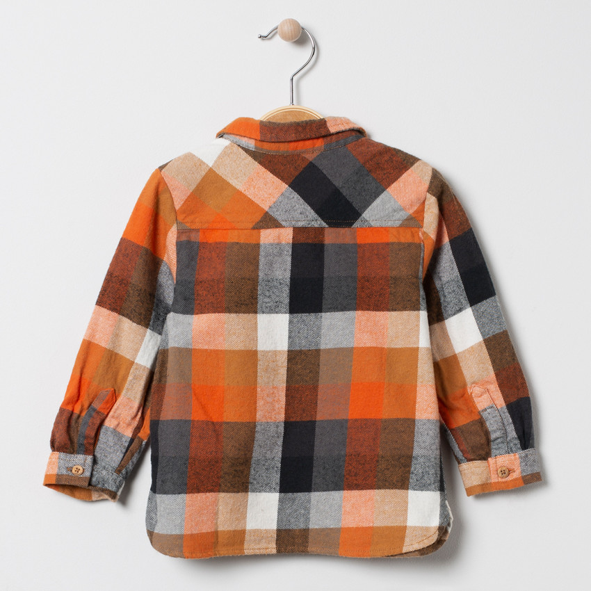 Chemise manches longues à carreaux 