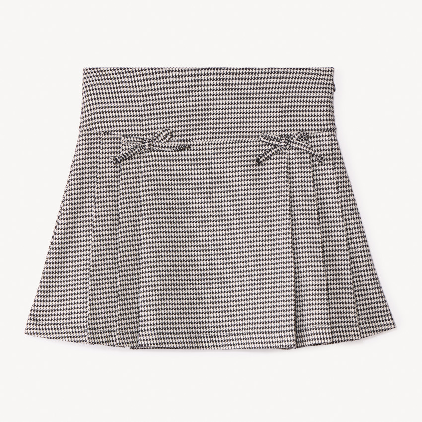 Jupe courte en pied de poule pour fille  