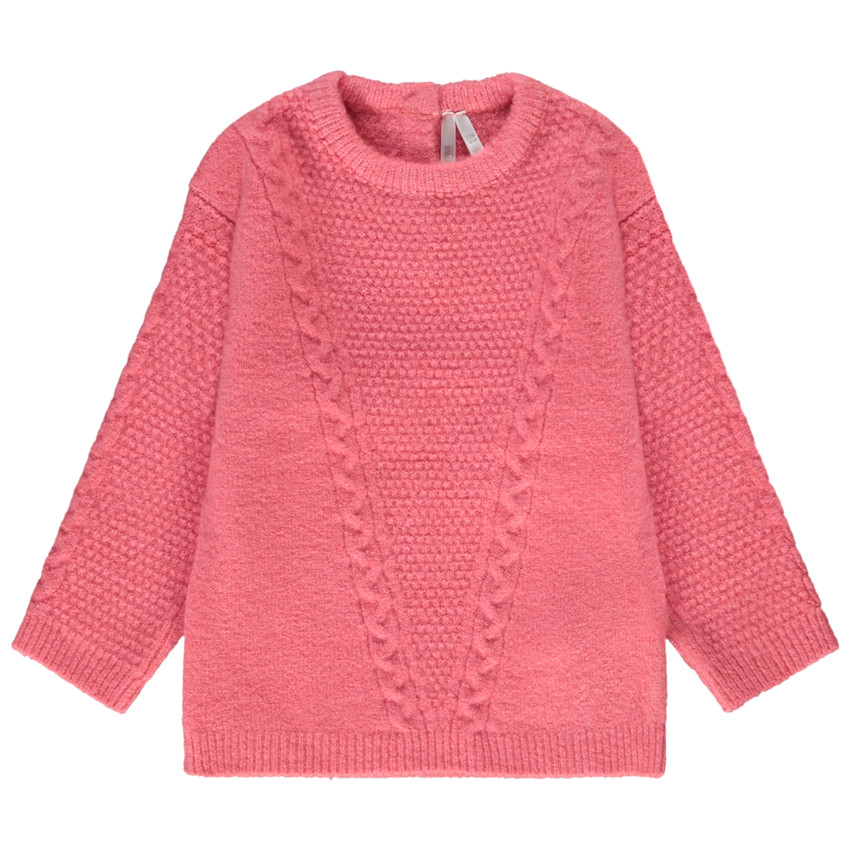 Pull en tricot fantaisie pour bébé fille 