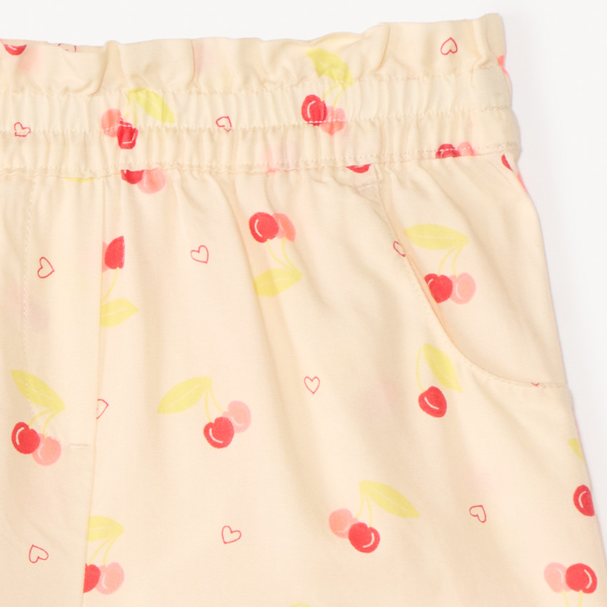 Short en tissu imprimé fantaisie pour fille 
