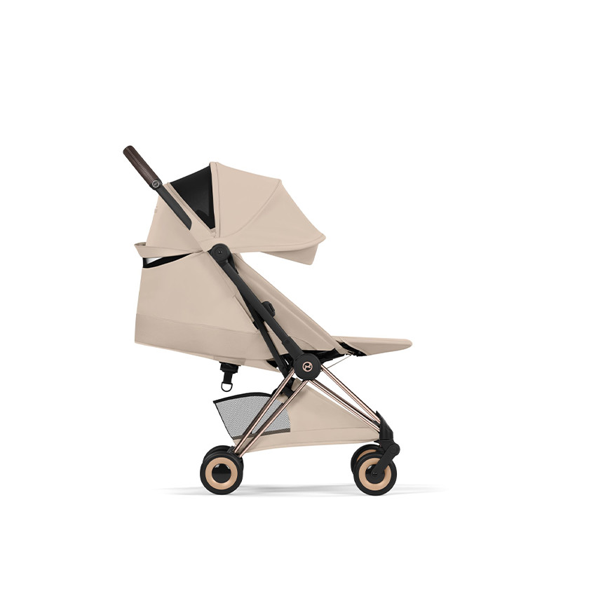 Poussette Coya Style châssis Rose Gold - Cozy Beige 