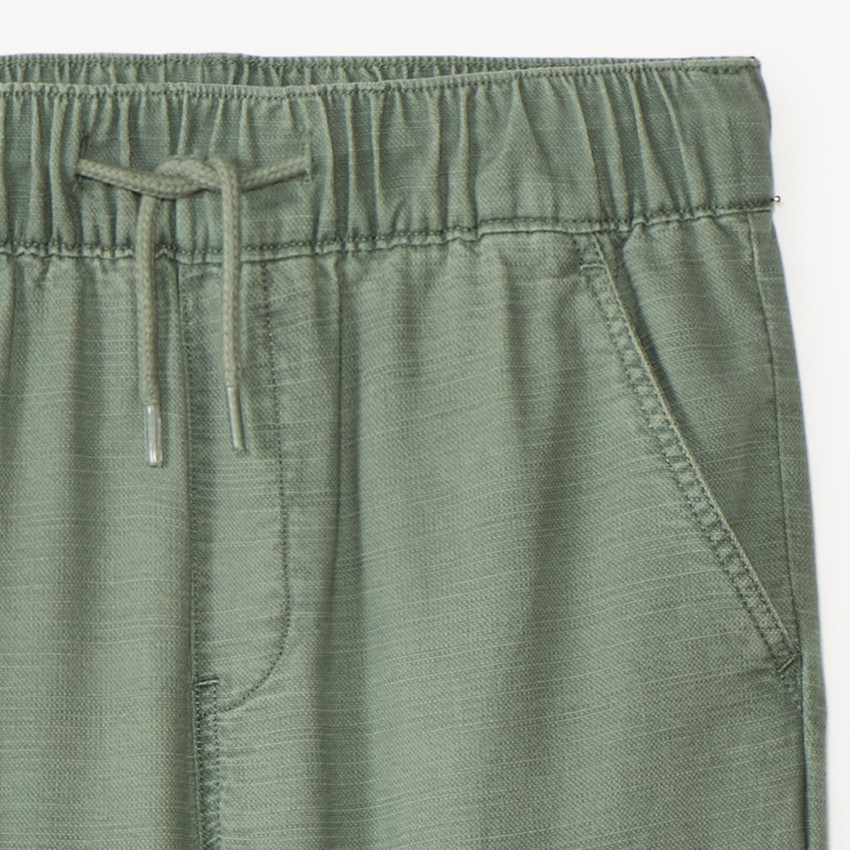 Pantalon cargo uni en toile pour garçon 