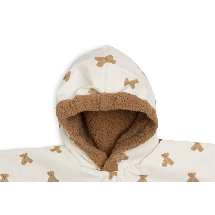 Poncho 12/36mois imperméable Mini Teddy Bear/Teddy Fleece 