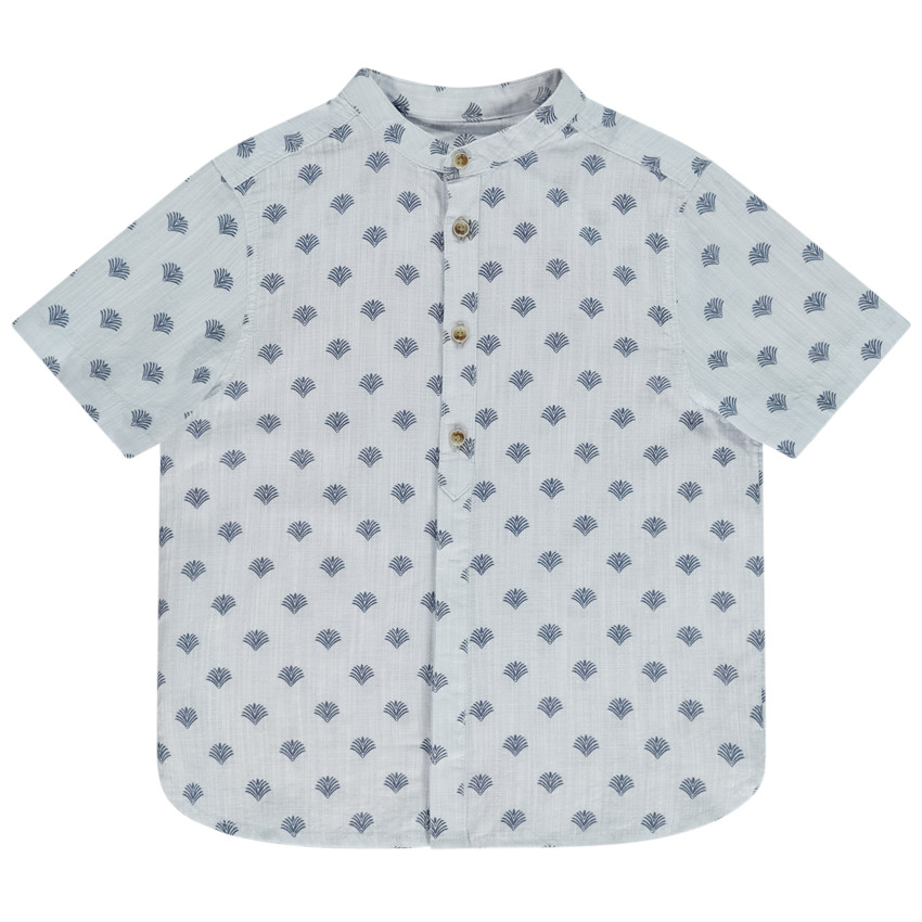 Chemise manches courtes imprimé palmiers pour garçon