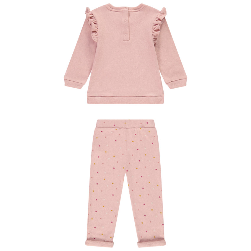Ensemble de jogging en tricot coupé fantaisie pour bébé fille 