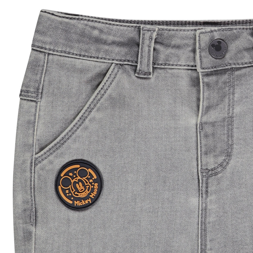 Jean denim patch et print Mickey Disney pour bébé garçon 