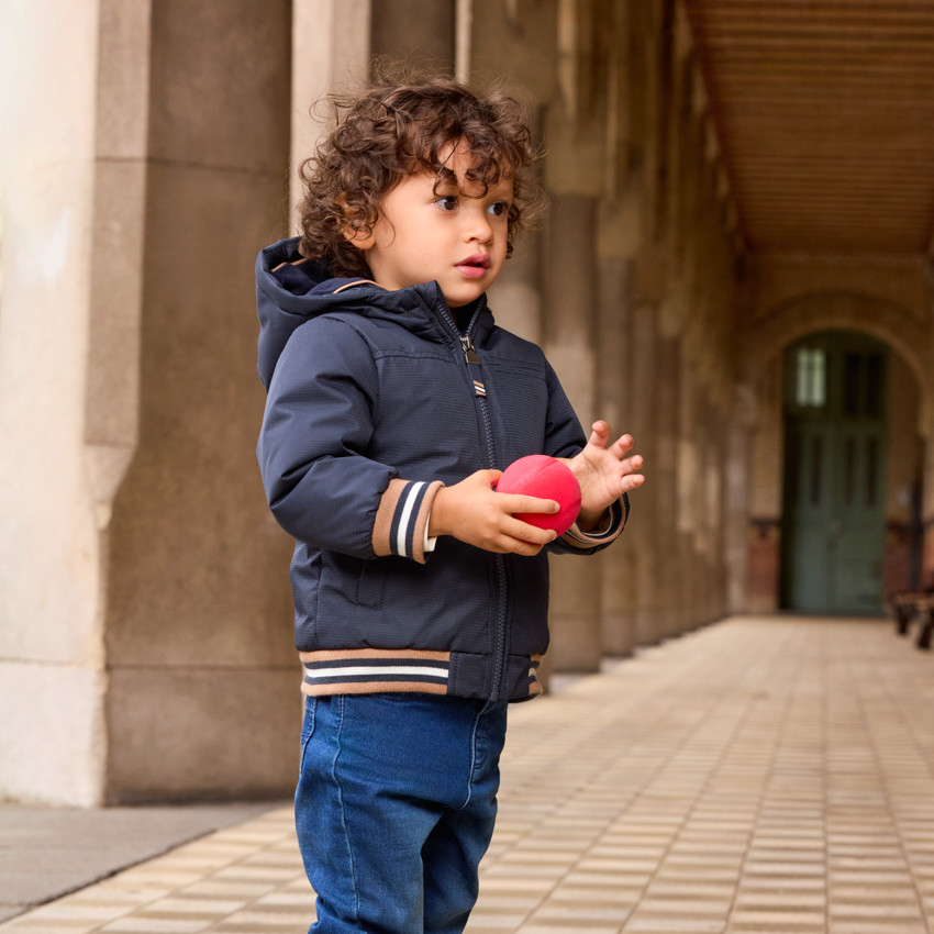 Coupe-vent rembourré en ripstop pour bébé garçon