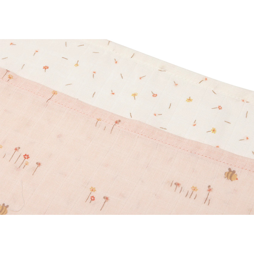 Lange tétra gaze de coton 70x70cm Pretty Picnic 3pcs 