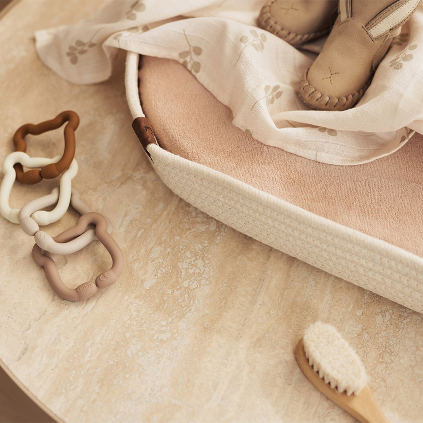 Lot de 2 langes en gaze de coton 115 x 115 cm Twig olive green 