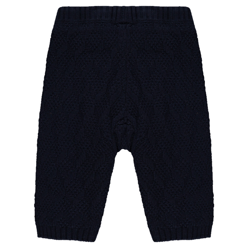 Pantalon élastiqué en tricot doublé jersey 