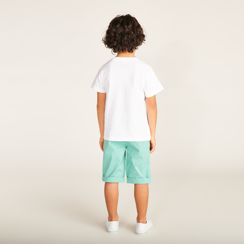T-shirt manches courtes print en relief Stitch Disney pour garçon 