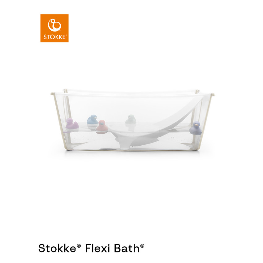 Pack baignoire Flexi Bath XL + transat sandy beige - Transparent (Stokke) - Image 1