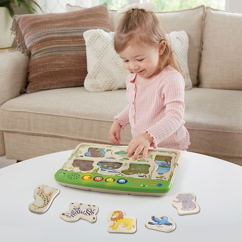 Puzzle interactif en bois Mon Premier Puzzle des Animaux 