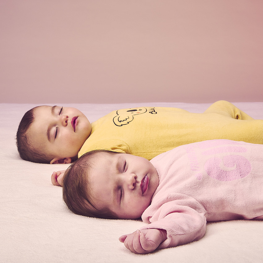 Dors-bien en velours fantaisie pour bébé garçon 