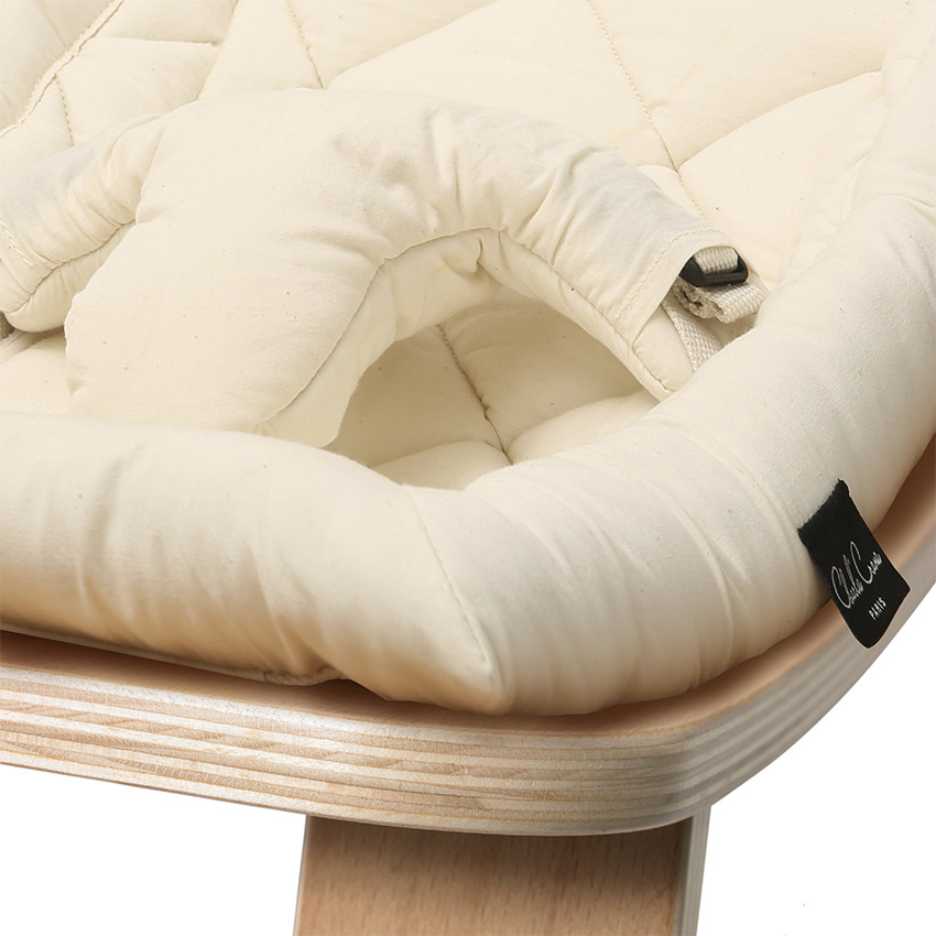 Transat Levo en bois de Hêtre – Assise Organic White Main Transat Levo en bois de Hêtre – Assise Organic White