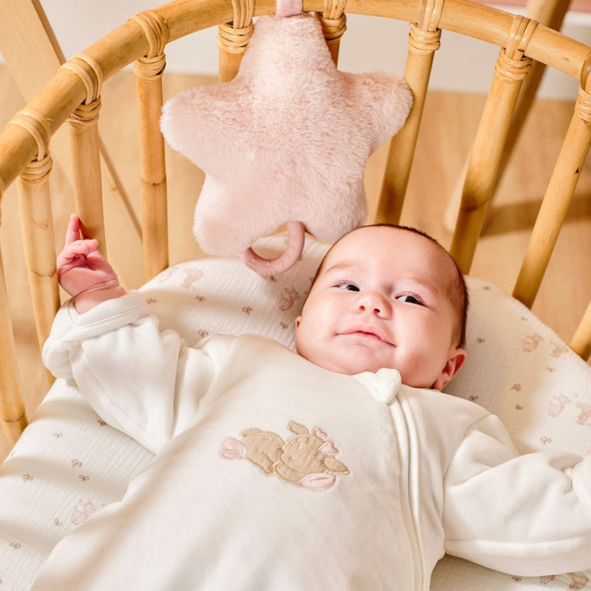 Peluche musicale étoile - FanFan - Rose 