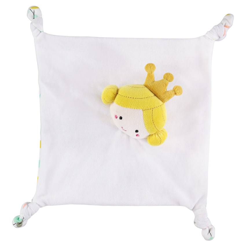 Doudou plat princesse en jersey et velours 