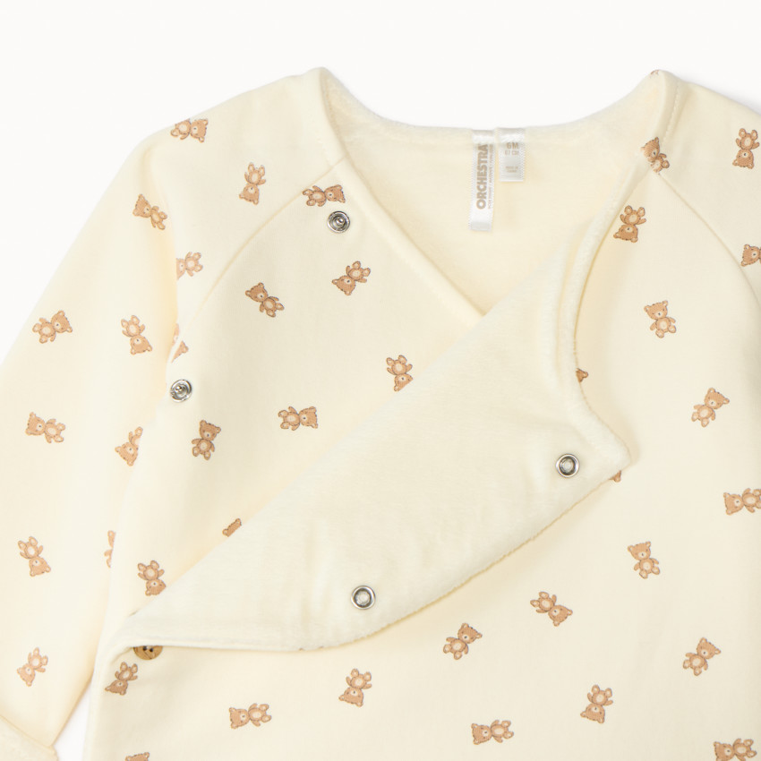 Ensemble de jogging bébé garçon imprimé ourson 