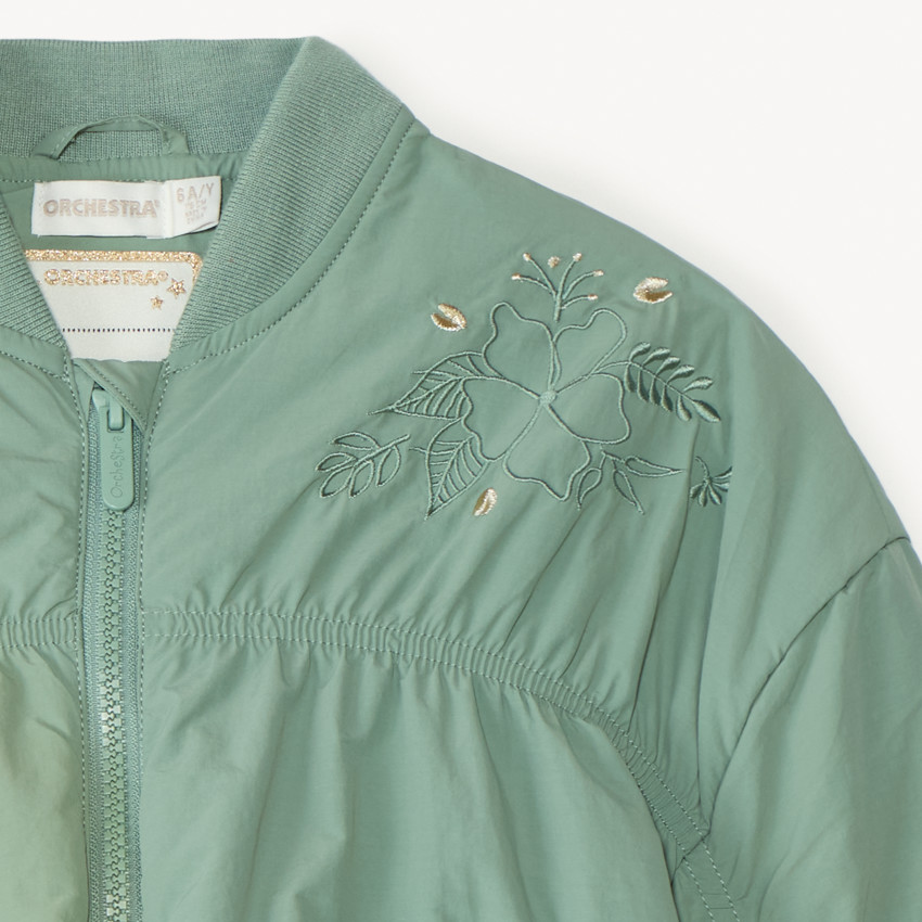 Bombers en toile effet froissé pour fille 