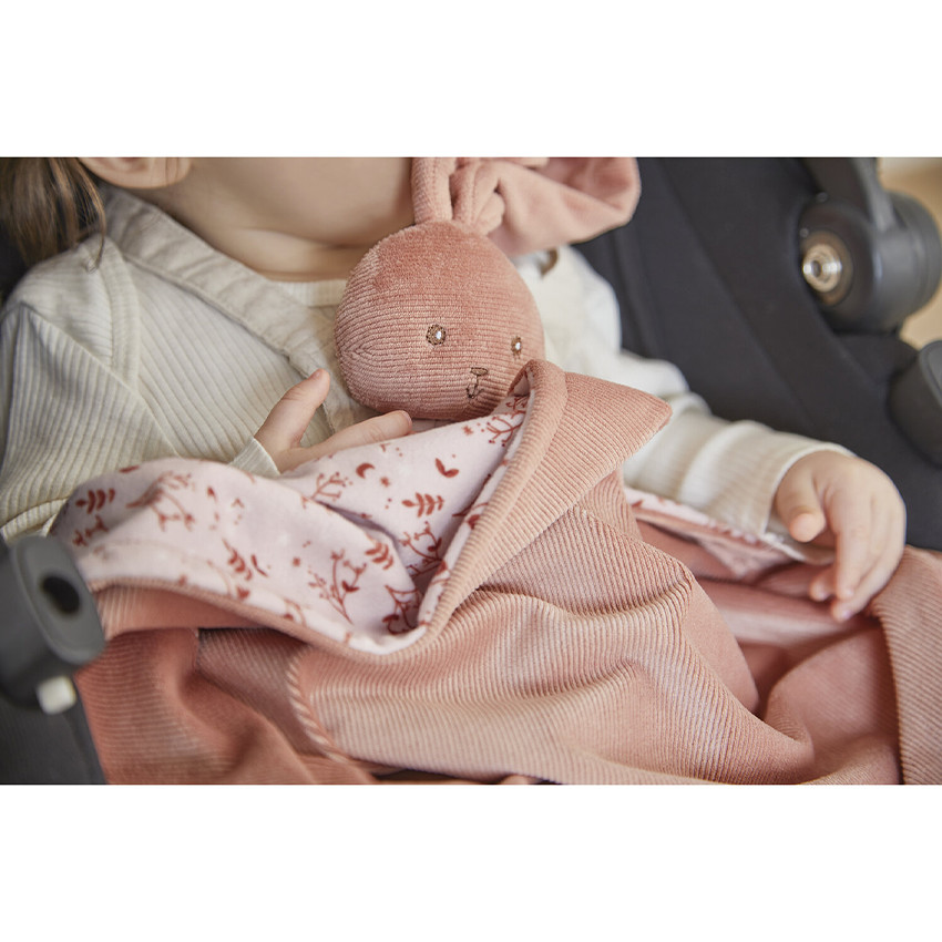 Couverture doudou Lapin Terracotta 