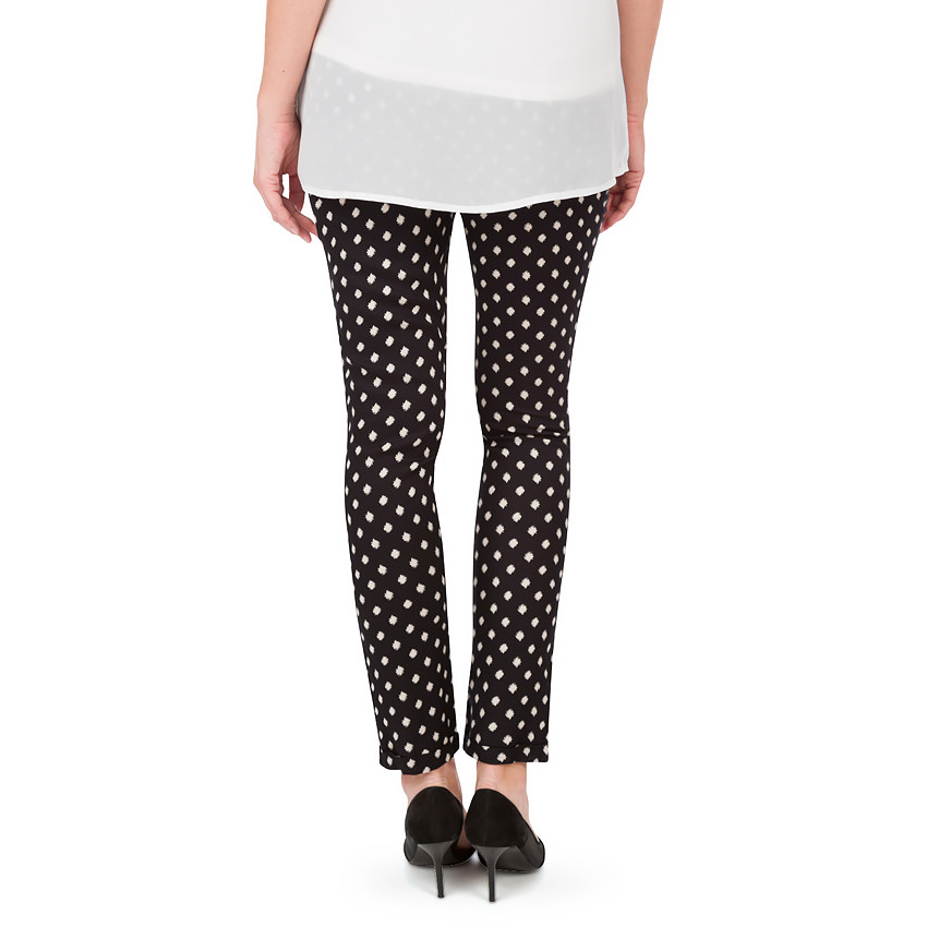 Pantalon de grossesse fluide à pois all-over 