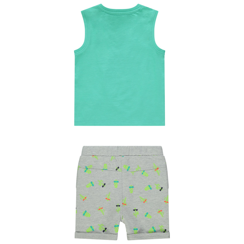 Ensemble avec débardeur et bermuda imprimé cactus pour bébé garçon 