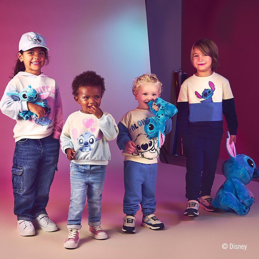 Sweat molleton effet dégradé Stitch Disney pour bébé fille 