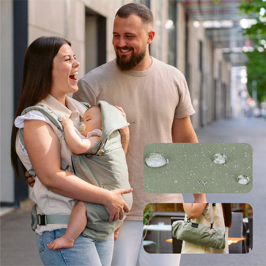 Porte-bébé évolutif Moov Boost - Vert sauge 