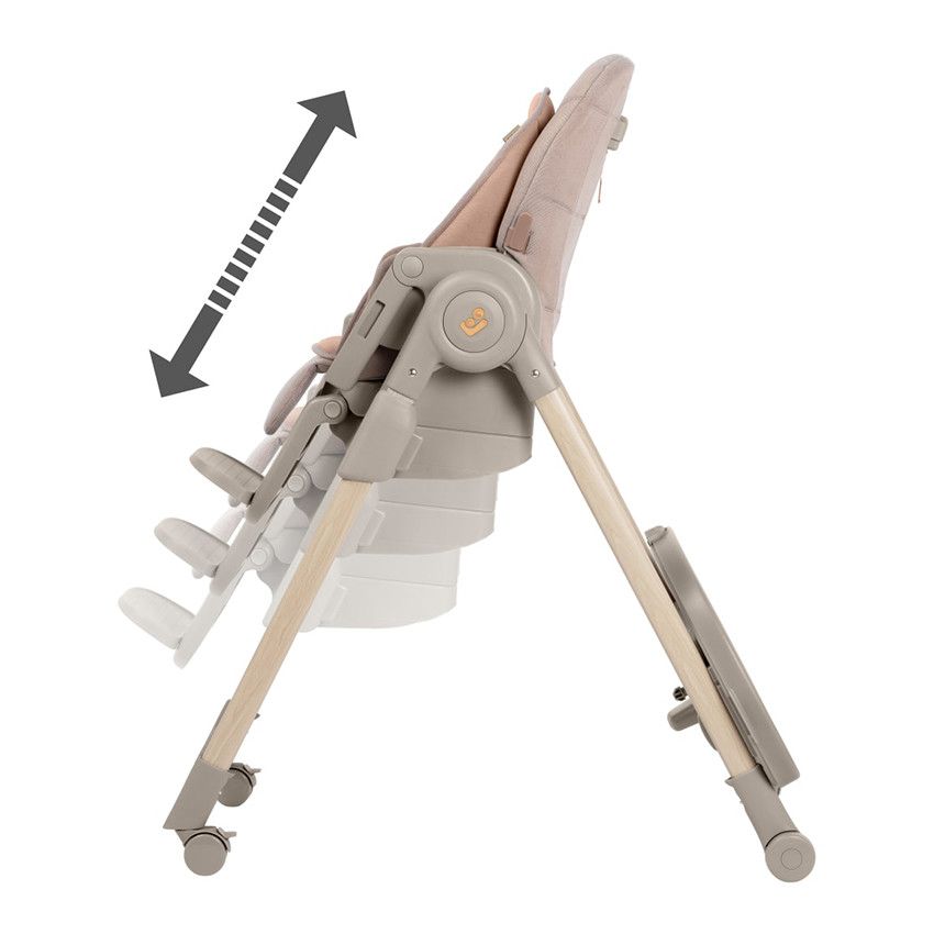 Chaise haute réglable et évolutive Minla Plus Elegance Terra 