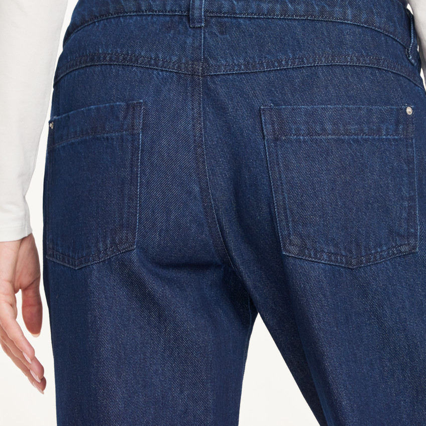 Jean à jambes larges future maman avec bandeau haut  