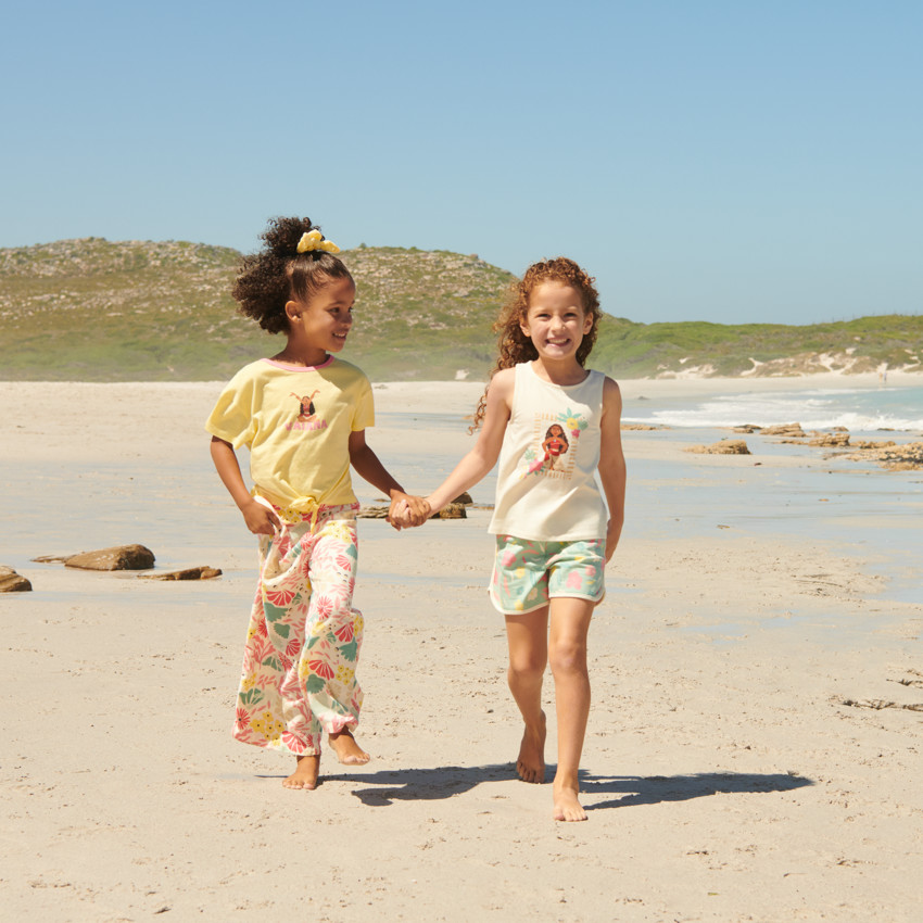 T-shirt manches courtes print Vaiana Disney pour fille 