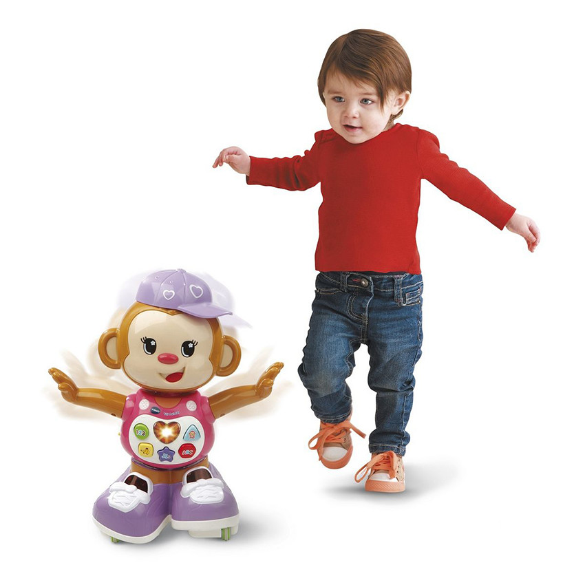 Titi Ouistiti, mon petit singe interactif rose 