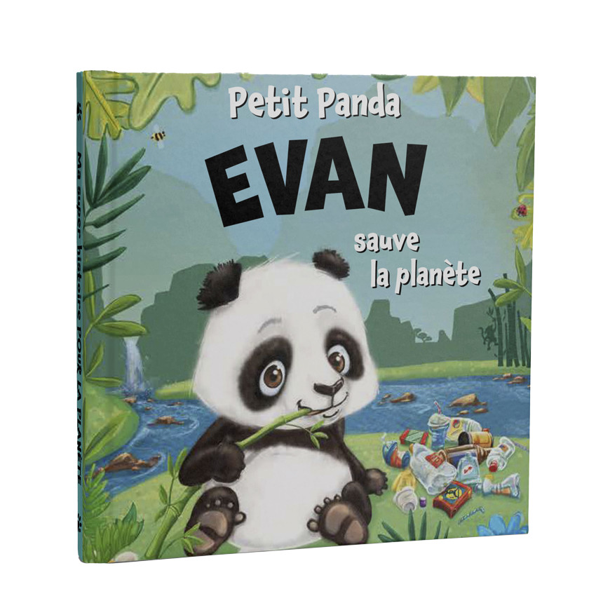 Livre personnalisé dont l'enfant est le héros Evan - 15 x 15 cm -  Multicolore